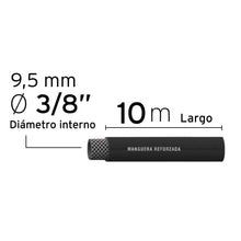 Cargar imagen en el visor de la galería, Manguera para alta presión, 10 mts, 3/8&#39;
