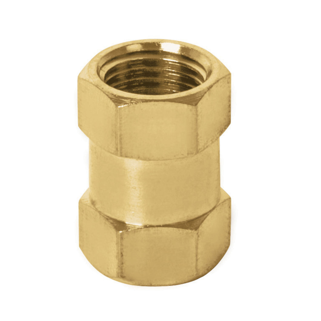 Cople de latón, tipo FF, cuerda 1/4 NPT
