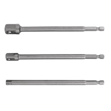 Cargar imagen en el visor de la galería, Juego de adaptadores largos para dados,1/4,3/8 y 1/2&#39;, 3pzas
