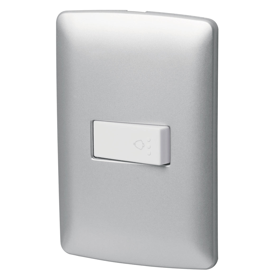 Placa armada con timbre, plata, línea Italiana