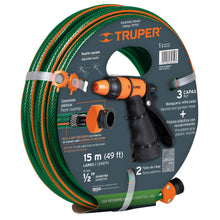 Cargar imagen en el visor de la galería, Combo de manguera MAN-15X1/RE y pistola PR-401, 15 m
