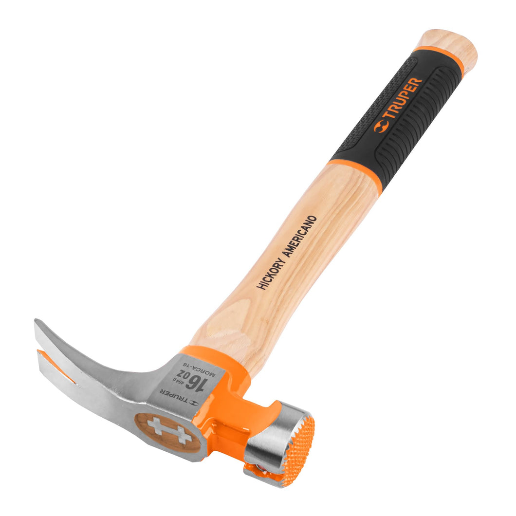 Martillo California Ripper, boca fresada, 16 oz, hickory
