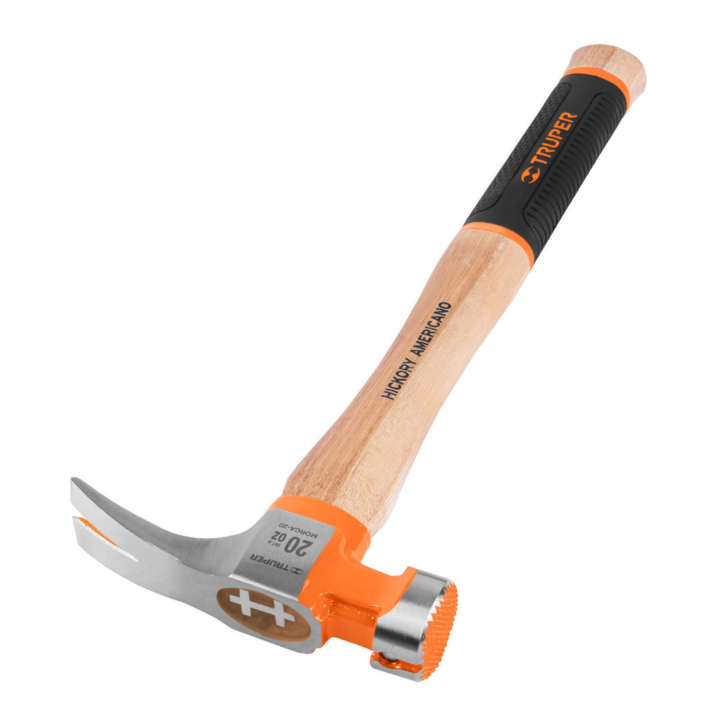 Martillo California Ripper, boca fresada, 20 oz, hickory