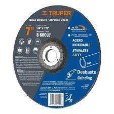 Disco para desbaste de acero inoxidable, tipo 27, 7'