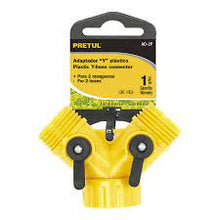 Cargar imagen en el visor de la galería, Conector &#39;Y&#39; plástico, entrada 3/4&#39;, Pretul

