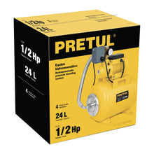 Cargar imagen en el visor de la galería, Bomba hidroneumática 1/2 HP, 24 litros, Pretul
