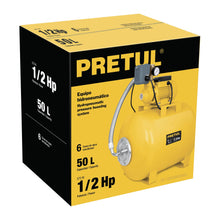 Cargar imagen en el visor de la galería, Bomba hidroneumática 1/2 HP, 50 litros, Pretul
