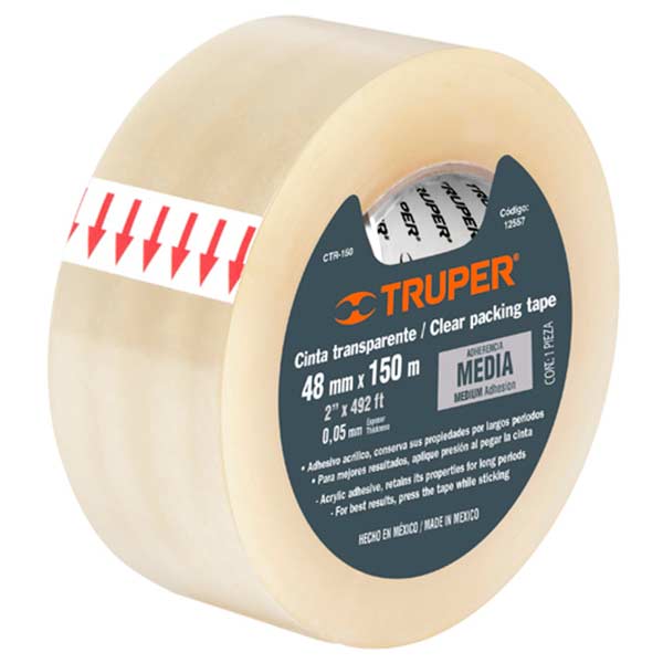 Cinta de empaque transparente, 150 m, Pretul