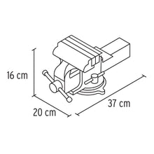 Cargar imagen en el visor de la galería, Tornillos de banco tipo Europeo, hierro nodular, 6&#39;

