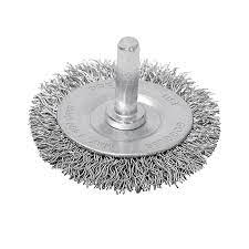 Carda circular 3', alambre grueso, para taladro, Pretul