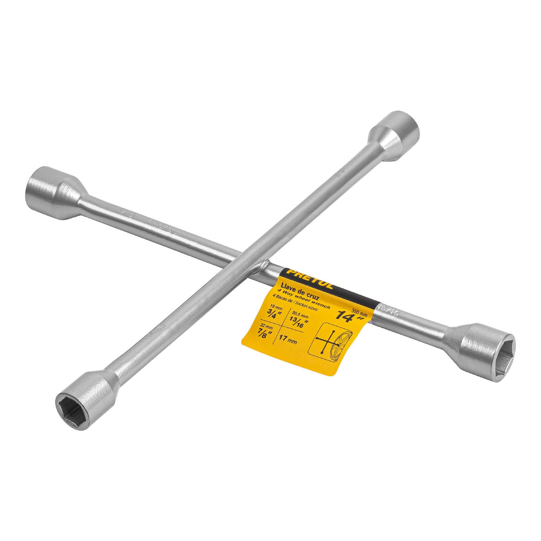 Llave de cruz para auto, 14', Pretul
