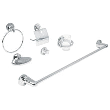 Cargar imagen en el visor de la galería, Juego accesorios para baño, 6 piezas, Aqua
