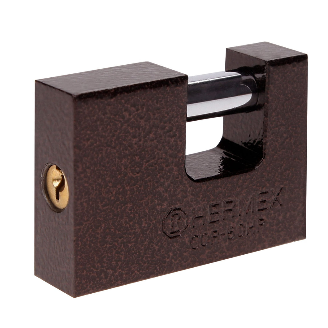 Candado antipalanca, 60mm, cuerpo de hierro, Hermex Basic