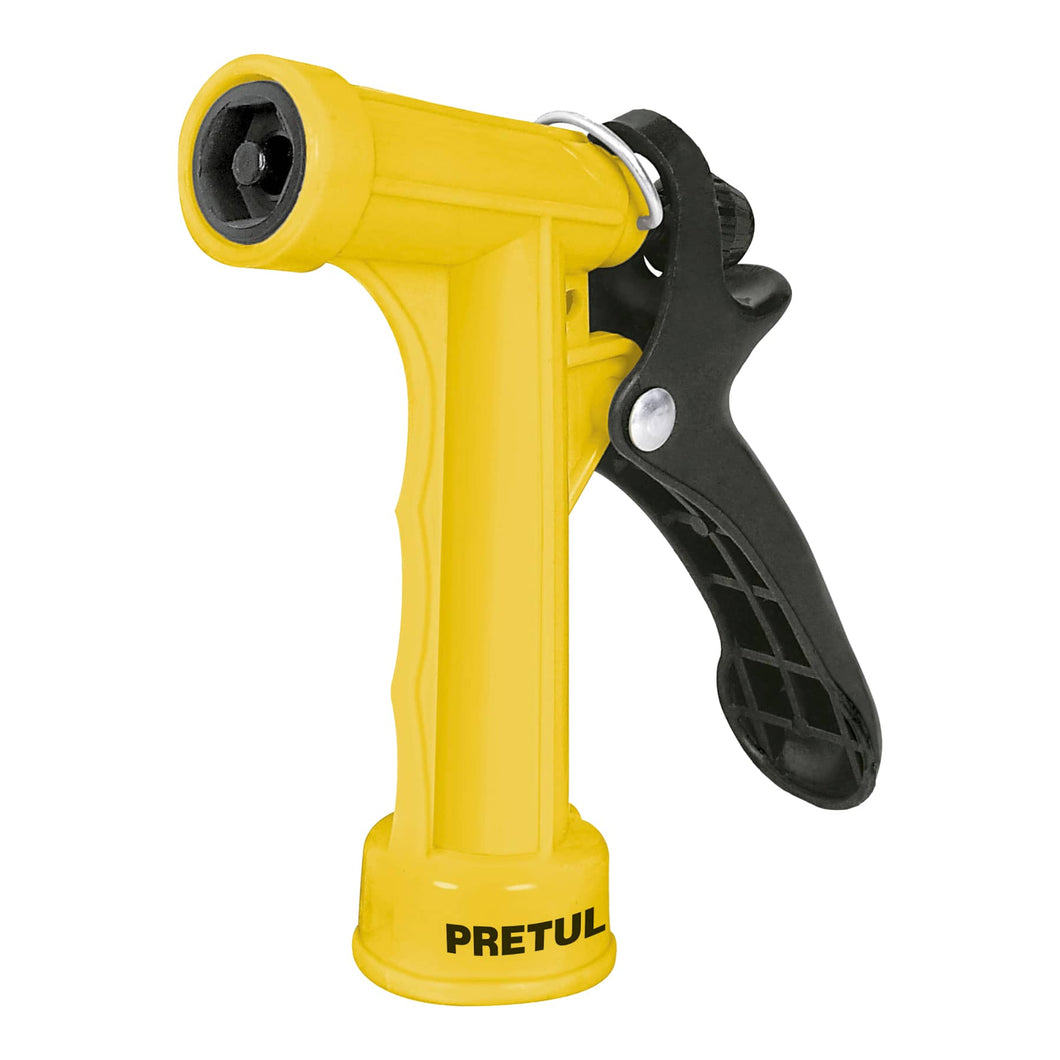 Pistola plástica p/riego, 4', Pretul