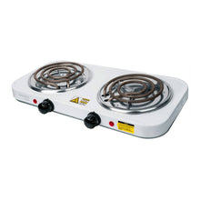 Cargar imagen en el visor de la galería, Parrilla eléctrica 2 quemadores, cuadrada, Volteck Basic
