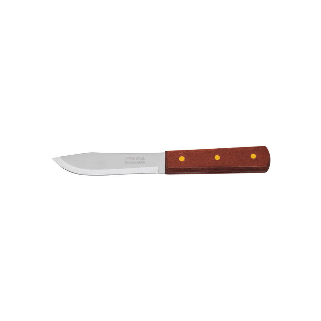 Cuchillo cebollero, mango madera, 5'