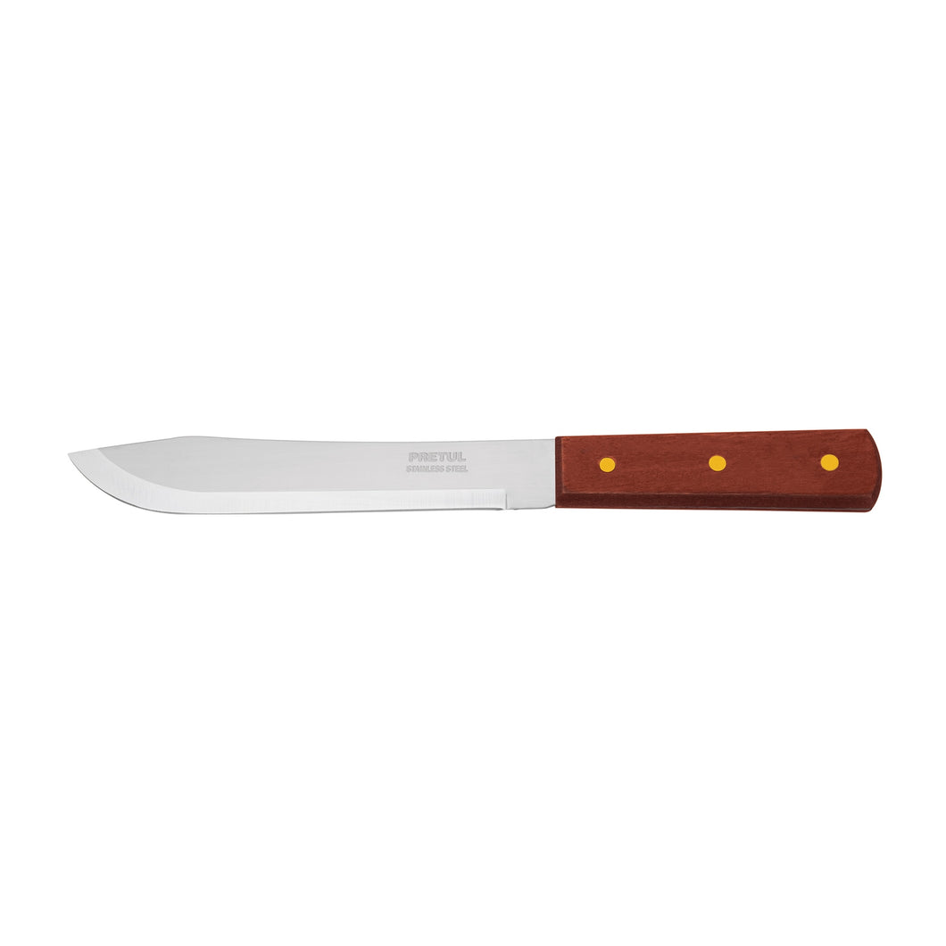 Cuchillo cebollero, mango madera, 7'