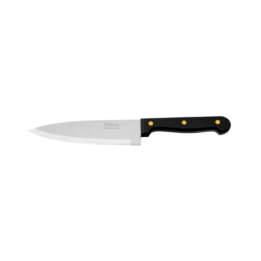 Cuchillo de chef, mango plástico, 6'