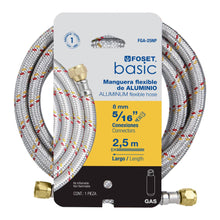 Cargar imagen en el visor de la galería, Manguera para gas, aluminio, 5/16&#39; X 250 cm, Foset Basic
