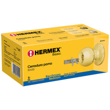Cargar imagen en el visor de la galería, Cerradura pomo, LB, recámara, tubular, Hermex Basic
