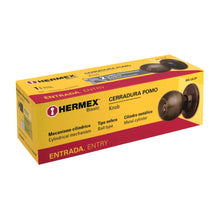 Cargar imagen en el visor de la galería, Cerradura pomo, LA, entrada, cilíndrica, Hermex Basic
