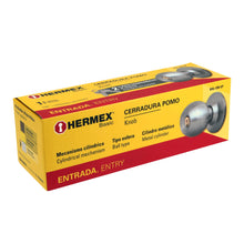 Cargar imagen en el visor de la galería, Cerradura pomo, CM, entrada, cilíndrica, Hermex Basic

