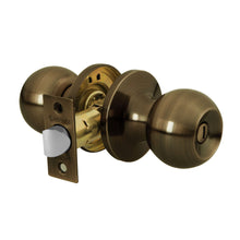 Cargar imagen en el visor de la galería, Cerradura pomo, LA, baño, tubular, Hermex Basic
