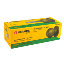 Cargar imagen en el visor de la galería, Cerradura pomo, LA, baño, tubular, Hermex Basic

