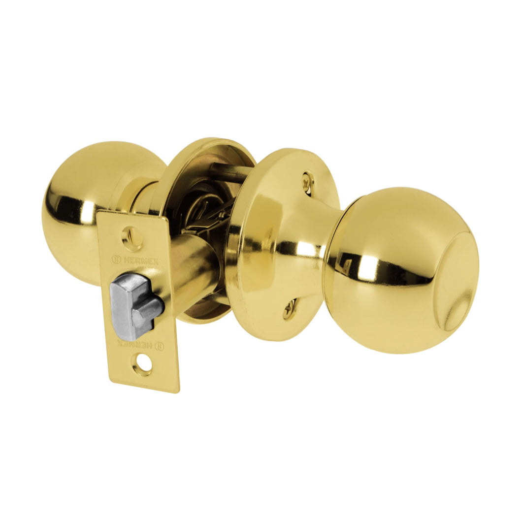 Cerradura pomo, LB, entrada, tubular, Hermex Basic