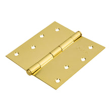Cargar imagen en el visor de la galería, Bisagra cuadrada, 4&#39;, acero latonado, plana, Hermex Basic
