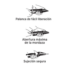 Cargar imagen en el visor de la galería, Pinza de presión 6&#39;, punta larga
