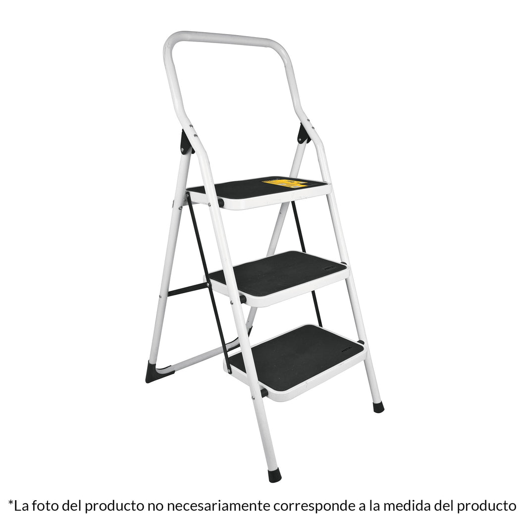 Escalera tubular, plegable, 4 peldaños, Pretul