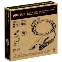 Cargar imagen en el visor de la galería, Juego de 2 cables con pinzas de tierra para soldar, Pretul
