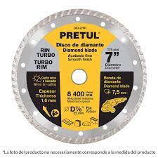 Disco de diamante, rin turbo, 4', Pretul