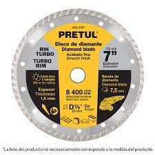 Disco de diamante, rin turbo, 4-1/2', Pretul