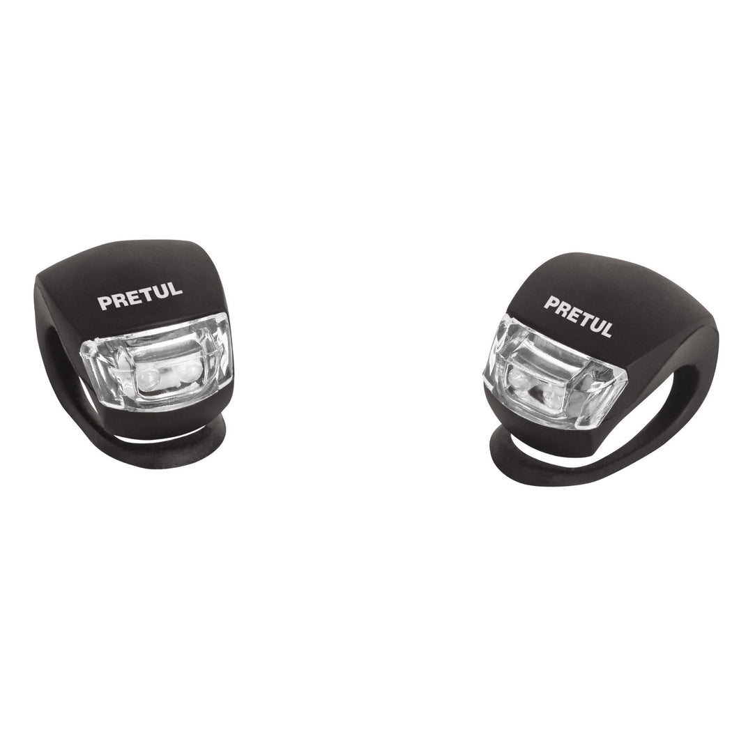 Linternas de silicon para bicicleta, 2 piezas, Pretul