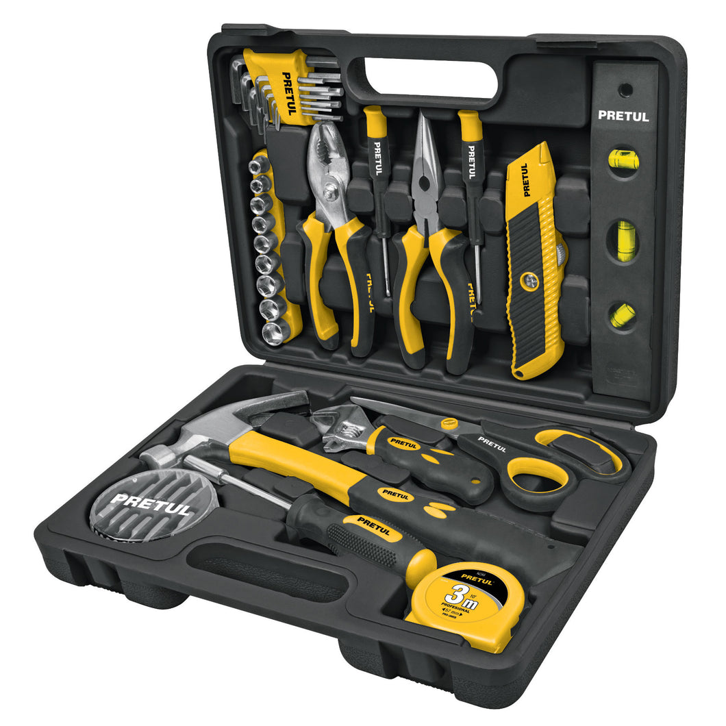 Set de herramientas, 42 piezas, comfort grip, Pretul
