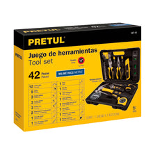 Cargar imagen en el visor de la galería, Set de herramientas, 42 piezas, comfort grip, Pretul
