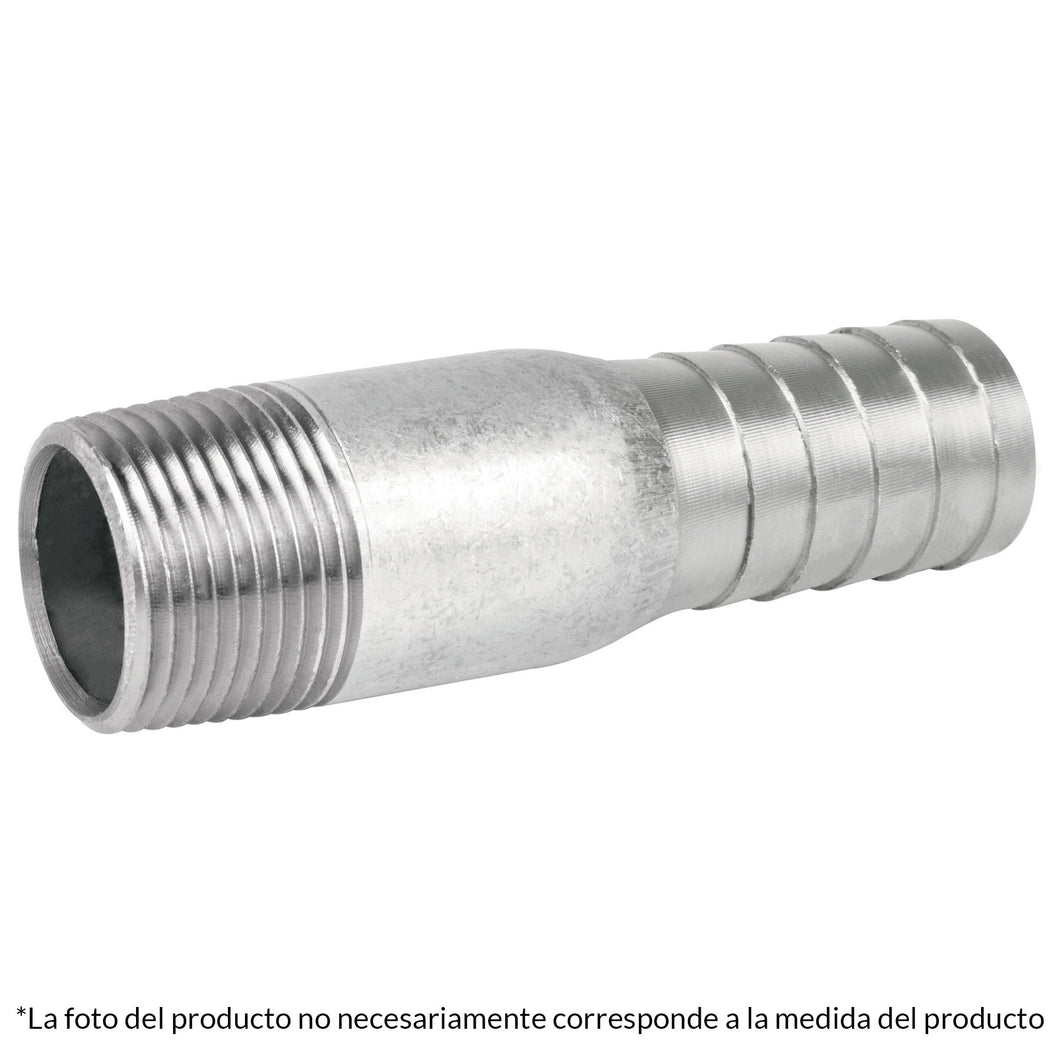 Niple galvanizado tipo botella, 1-1/4'