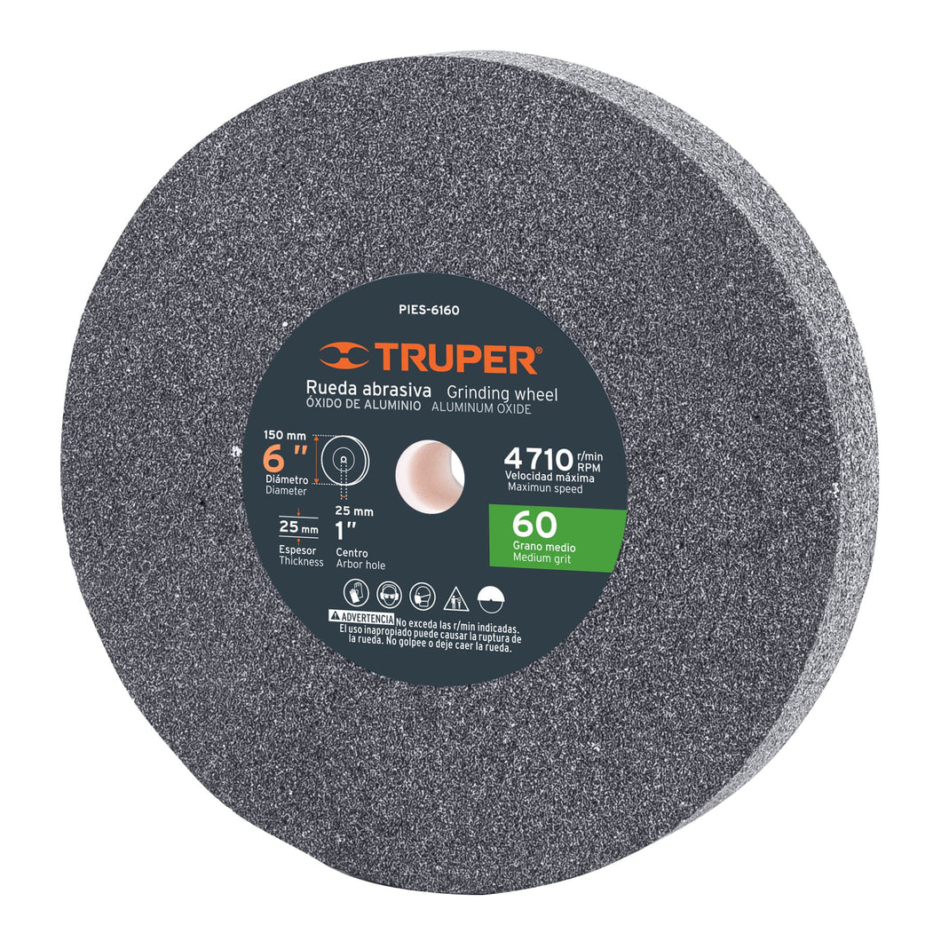 Piedra para esmeril 6 X 1' óxido de aluminio, grano 60