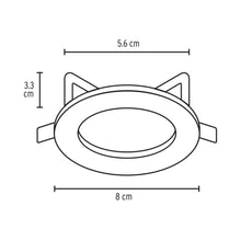Cargar imagen en el visor de la galería, Empotrado, fijo, satín para MR16
