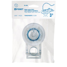 Cargar imagen en el visor de la galería, Sapo para WC, PVC transparente con cadena inoxidable, 2&#39;
