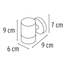Cargar imagen en el visor de la galería, Arbotante exterior, cilíndrico, spot, 1xMR16GU10, negro
