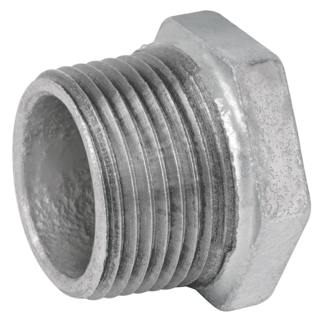 Reducción bushing, acero galvanizado, 2 x 1-1/4'