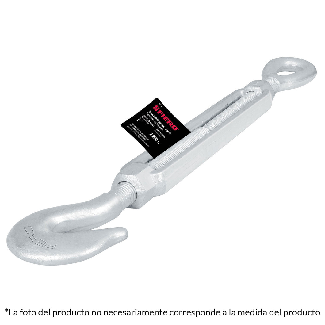 Tensor forjado,3/4',gancho-argolla