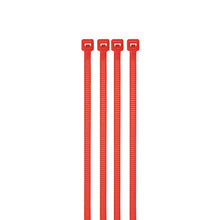 Cargar imagen en el visor de la galería, Cincho plástico rojo 40 lb, 15 cm bolsa con 50 piezas
