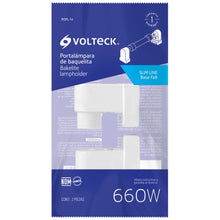 Cargar imagen en el visor de la galería, Portalámpara de plástico, slim line, bolsa 2 pzas, Volteck
