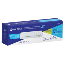Cargar imagen en el visor de la galería, Lámpara de emergencia recargable 220 lm, 30 LED
