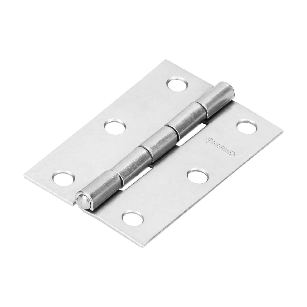 Bisagra rectangular 2-1/2', acero pulido