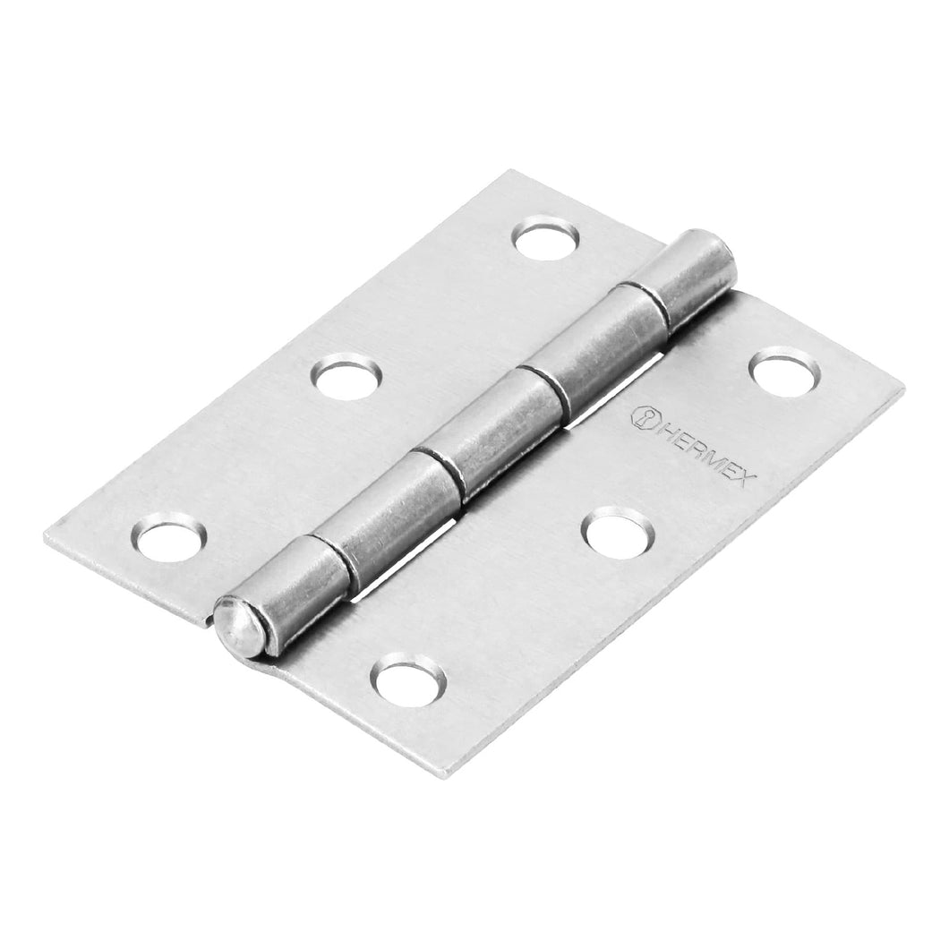 Bisagra rectangular 3', acero pulido
